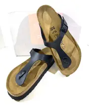 Papillio Gizeh PAP Women's Size 8 (EU39)Reg Fit Black Birko-Flor Sandals S1-437
