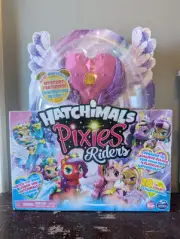 Hatchimals PIXIE Riders Crystal Charlotte Pixies & Dagger Gliders Set *READ*