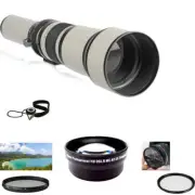A&R 650-1300mm Lens KIT For Nikon D750 D810 D610 D780 D7200 D3500 D5500 D3400
