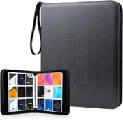 Trading Card Binder,900 Pockets Sleeves- Zipper,Double Sided Pockets Card Holder