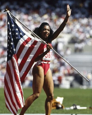 Florence Griffith Joyner Glossy 8x10 Photo Track & Field Print #2