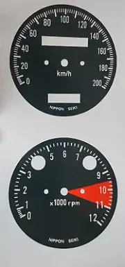 Honda CB450 CL 450 Speedometer Gauge Clock Overlay Decal