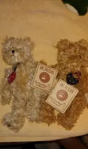 Boyds Head Bean Heirloom Series 8" Connected Floppy Bears With Swing Tag