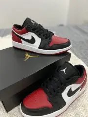 Mens Air Jordan 1 Low (bred toe)