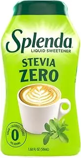 SPLENDA Zero Liquid Stevia Sweetener Sugar Substitute No Calorie Sweetener, 1.68 oz