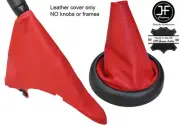 RED TOP GRAIN REAL LEATHER GEAR HANDBRAKE BOOT FOR BMW MINI R50 R52 R53 01-06 (for: Mini)