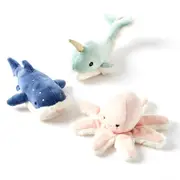 Jiggle & Giggle Polyester Aurora Rattles Sensory Plush Toy Assorted Designs 0m+