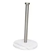 Standing Paper Towel Holder, Kitchen Paper Towel Roll Marble Brushed Nickel