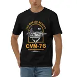 CVN76 USS RONALD REAGAN 時尚 DIY T 恤男士暢銷