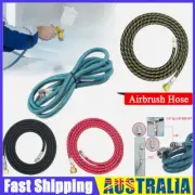 Airbrush Compressor Adaptors Hose 1.8 Meters raided Rubber 1/4 To 1/8 BSP Hose