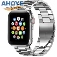 在飛比找momo購物網優惠-【AHOYE】42/44mm Apple Watch 不鏽鋼