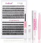 DIY Lash Extension Kit Lash Bond and Seal Cluster Lashes D Curl 240 Pcs with ...