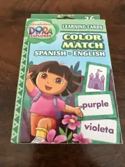 Dora the Explorer Learning Flash Cards Color Matching English/Spanish Homeschool