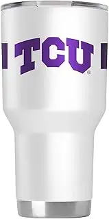 Gametime Sidekicks TCU 30oz White Tumbler - 360 Wrap