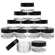 50x 20g/20ml Empty Jar Pot Face Cream Box Lip Balm Plastic Cosmetic Container