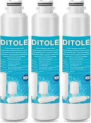 [Ditole] Refrigerator Water Filter NSF42 Certified Compatible with Samsung DA29-00020B HAF-CIN HAF-CIN-EXP HAF-CINEXP DA29-00019A DA29-00020A DA97-08006A （Pack of 3）