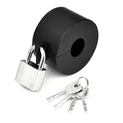Door Handle Lock, Door Knob Lock Out Device, Disable the Doorknob/Faucet/Valve, Door Knob Child (Wi BlackSilver