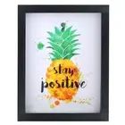 Northlight B/O LED Lighted 'Stay Positive' Pineapple Framed Light Box 9" x 7"