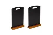 2PK Quartet A4 Menu 30cm Double Sided Chalk Board Restaurant Wedding Table Sign