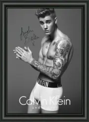 JUSTIN BIEBER - A4 SIGNED PHOTO POSTER - HIGH GLOSS - PHOTO QUALITY INSERT