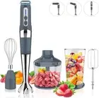 Cordless Immersion Blender, 4-In-1 Rechargeable Electric Hand Blender, 21-Speeds