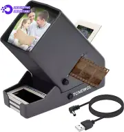 35mm Slide Viewer 3X Magnification and Desk Top LED Lighted Illuminated Viewing