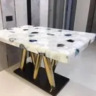 24"x36" Adorable White Agate Counter Dining Table Crystal Home Furniture Decors