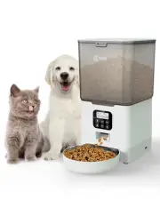 Automatic Cat Feeders, 5.6L Cat Food Dispenser Up to 20 Portions Control 4 Me...