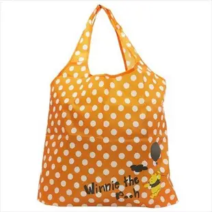 大賀屋 日貨 小熊維尼 摺疊 環保 購物袋 手提袋 包包 環保袋 Disney 迪士尼 維尼 小豬 J00012032