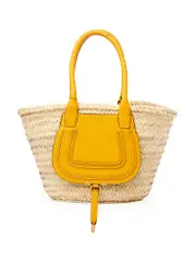 Chloé Medium Marcie Basket in Yellow