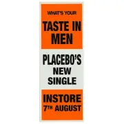 Placebo - Taste In Men Promotional Vintage Daybill Poster Unframed