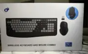 Wireless Keyboard and Mouse Combo Rechargeable,Windows,Mac OS Laptop (Black Grey