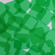 Sequin 30mm Square Shape Vinyl Go Go Trans Green. Made in USA