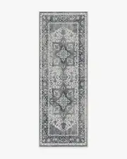 75' x 215' | Machine Washable Runner Rug | Kid & Pet Friendly | Indoor Rug | Kira Stone Blue Flatwoven Rug | Ruggable