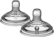 Tommee Tippee Closer to Nature Baby Bottle Teats, Breast-Like, Anti-Colic Val...