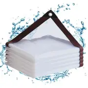Clear Tarps with Grommets 10x10ftHeavy Duty Waterproof Tarp CoverTransparent ...