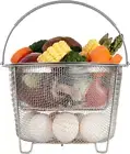 AOZITA Steamer Basket for Instant Pot Accessories 6 Qt or 8 Quart - 2 Tier St...