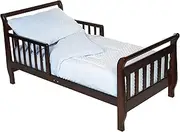 TL Care Minky Dot Chenille 4 Piece Toddler Bed Set, Blue