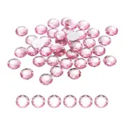 50Pcs Flat Back Round Acrylic Rhinestones 20mm Light pink Crystal Rhinestones