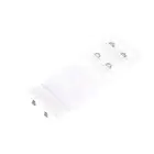 Bra Extender 2 Hook Elastic Extension Strap Plus Size Clip On Maternity White 1X