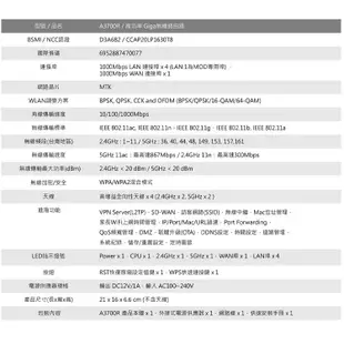 TOTOLINK A3700R WiFi分享器 無線分享器 穿牆路由器 X2000R X5000R wifi6