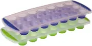 Avanti 21 Round Cup Pop Release Ice Cube Tray 2-Pieces Set 2.5x30.0x11.6 Centimeters Navy/Green