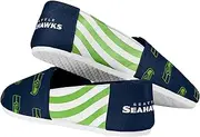 FOCO Women's NFL Team Logo Ladies Fashion Slip On Canvas Shoes
