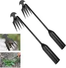2Pcs Weed Puller Tool, Garden Weed Pulling Tool, Garden Weeder Rake, Dual Uproot