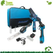Archer Cordless 4'' Chainsaw 32mm Pruning Shear Hedge Grass Shear Pruner 3pc Kit