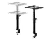 Monoprice Clamp-mounted Desktop Studio Monitor Stands (Pair) 22 lbs Max Weight
