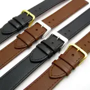 Comfortable Flexible Extra Long XL Leather Watch Strap Buffalo grain 16mm - 22mm