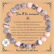 [ZYALTFDC] Retirement Gifts for Women Men Bracelets Coworker Leaving Gifts for Women Going Away Gifts for Coworker Women Men Friends Goodbye Gifts for Coworkers Farewell Gifts for Coworkers Colleague