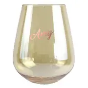 2pc Amy Stemless 13cm/600ml Wine Glass Cocktail Drink Party Drinking Tumbler Set