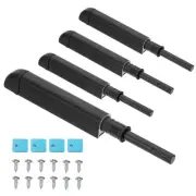 4 Pcs Magnetic Push Latches Push to Open Door Latches Cabinet Hardware Black